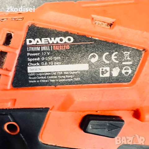 Акумулаторен винтоверт DAEWOO DALD1210, снимка 2 - Винтоверти - 52873136