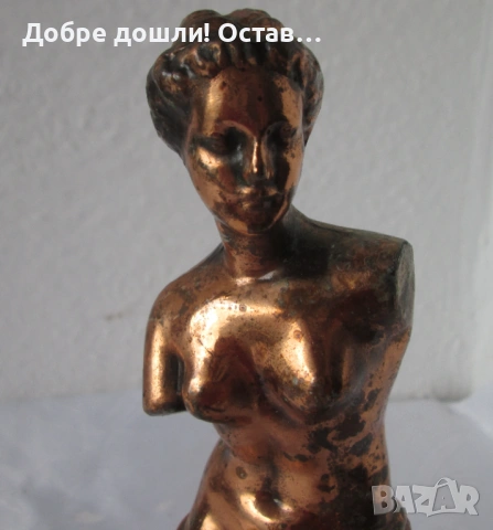 3 Различни: Афродита Венера Милоска - стара фигура пластика статуетка пано