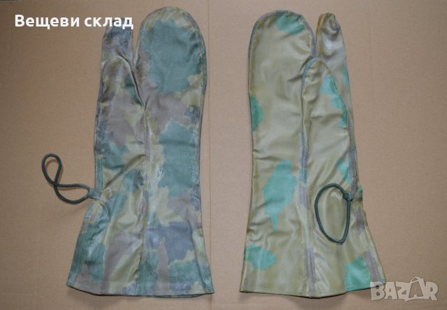Химически гумирани камуфлажни ръкавици с 3 пръста БНА, снимка 2 - Антикварни и старинни предмети - 41349506