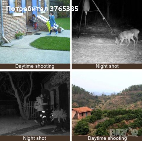 128GB 2024г. FULL HD 1080P Водоустойчива Ловна Камера Вграден Монитор Фото Капан PIR Сензор Движение, снимка 5 - HD камери - 41264947