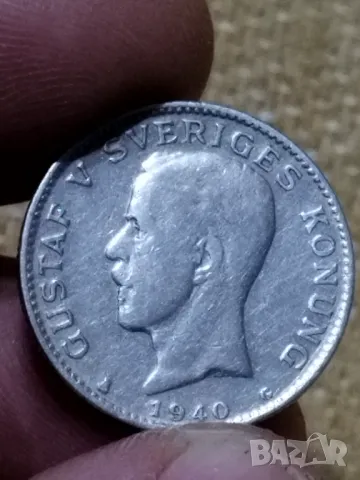 Лот от 1 крона 1939 и 1940г., снимка 3 - Нумизматика и бонистика - 48327232