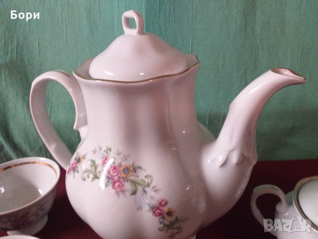 Фин Порцелан к-т за чай, снимка 9 - Чаши - 34496444