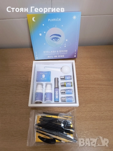 Чисто нов комплект за ламиниране и боядисване на вежди, снимка 2 - Козметика за лице - 52807366