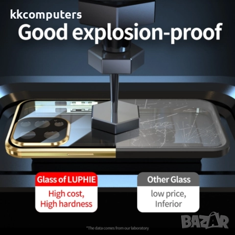 Apple iPhone 13 Pro Max Удароустойчив Калъф Metal Frame с Магнит 360 Градуса Защита и Протектор, 29,, снимка 7 - Калъфи, кейсове - 52818673