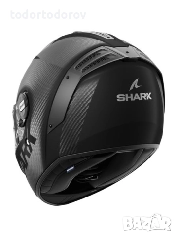 Мото Каска SHARK Spartan RS CARBON SKIN Gloss Black, снимка 7 - Аксесоари и консумативи - 52902923