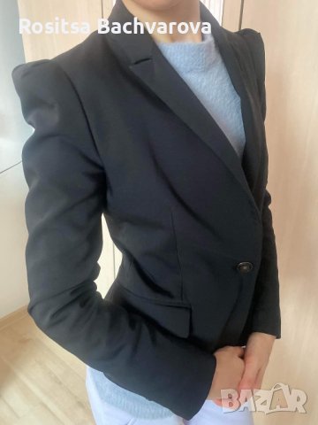 Черно сако Zara, S размер, снимка 1