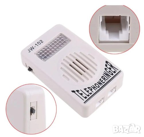 Светлинна Аларма При Позвъняване на Стационарен Телефон за Глухи Хора Нечуващи Хора Светлинен Сигнал, снимка 5 - Слухови апарати - 44210295