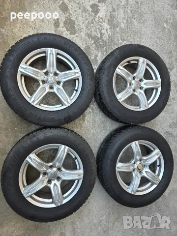 Алуминиеви джанти 5x114,3 с зимни гуми Дънлоп 225/65/17 Honda CR-V, снимка 3 - Гуми и джанти - 55988739