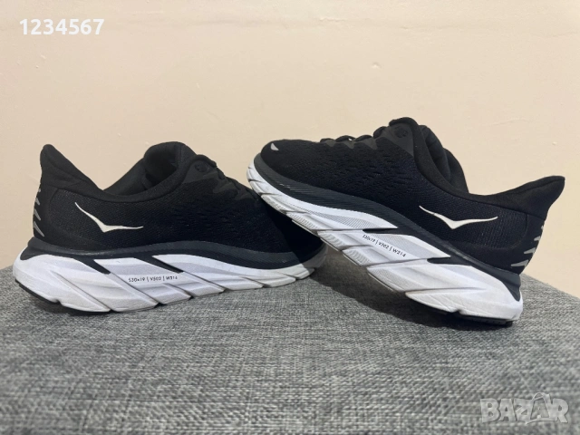 HOKA W Clifton 8 Wide Black / White., снимка 3 - Маратонки - 53289190