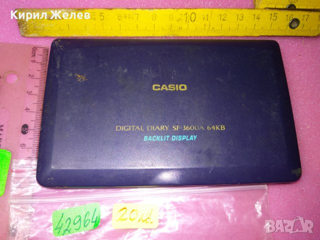 CASIO DIGITAL DIARY SF-3600A 64KB ПРОФЕСИОНАЛЕН ЯПОНСКИ МНОГОФУНКЦИОНАЛЕН КАЛКУЛАТОР СТАР ЕЛКА 42964, снимка 4 - Друга електроника - 44147561
