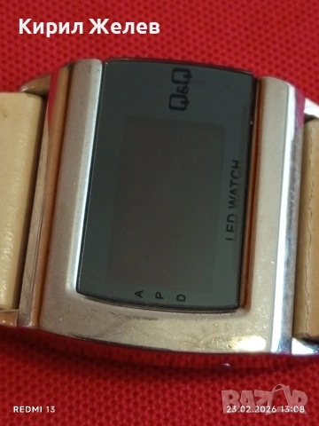 Модерен дамски часовник Q/Q LED WATCH много красив 49015, снимка 6 - Дамски - 53591861