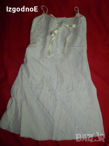 М-Л Лятна рокля от лен българско производство, снимка 1