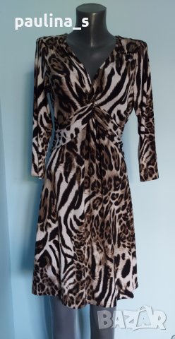 Уникална рокля в леопардов принт "Couture line" / универсален размер , снимка 3 - Рокли - 41841098