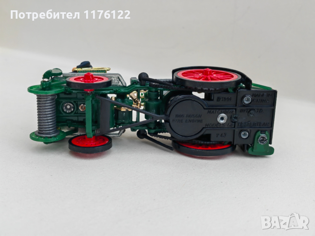 Matchbox MOY YS-43 1905 Busch - Self Propelled Fire Engine Мачбокс Пожарна Кола Олдтаймер, снимка 13 - Колекции - 44720074