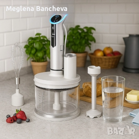 Многофункционален кухненски пасатор с чопър и бъркалка – 800W мощност, снимка 7 - Миксери - 51634767