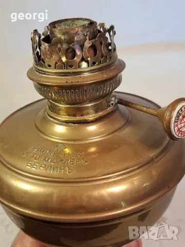 Ретро газена лампа Отто Мюллер   7/3, снимка 7 - Колекции - 49812203