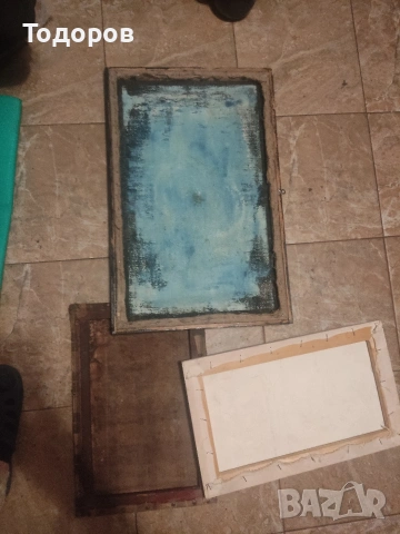 Стари картини масло на платно, снимка 7 - Картини - 53314319