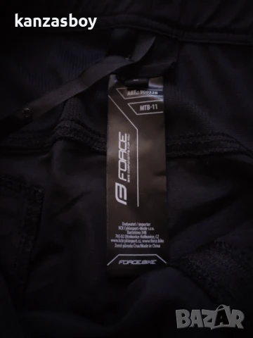 Force MTB-11 Shorts Removable Pad - мъжки вело панталони КАТО НОВИ Л, снимка 12 - Спортни дрехи, екипи - 51339548