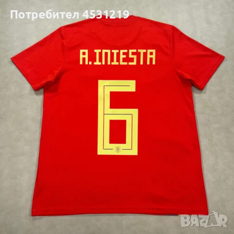 Футболни тениски Spain Andres Iniesta и Italy Polo , снимка 2 - Футбол - 51268453