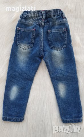 Дънки Еднорог - размер 12-18 месеца, снимка 3 - Бебешки дънки - 34546065