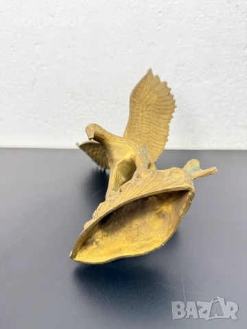 Бронзова статуетка / скулптура на орел с плячка. №7805, снимка 10 - Антикварни и старинни предмети - 53018996