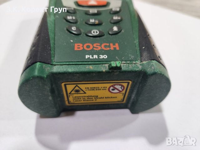Лазерна противоударна ролетка BOSCH PLR 30, снимка 5 - Шублери - 40856071