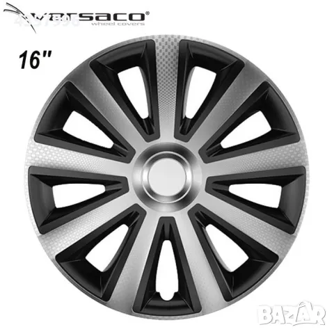 Тасове за джанти 16'' Versaco Carbon Aviator - Silver / Black