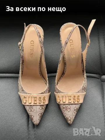 Guess Дамски Бежови Обувки На Ток Гес Код E332, снимка 3 - Дамски обувки на ток - 50416931