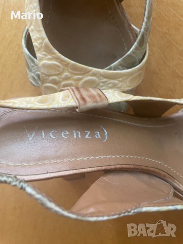 VICENZA дамски сандали на ток от естествена кожа 37, снимка 4 - Сандали - 41283840
