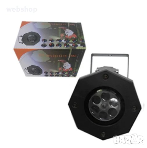 Празничен LED прожектор DLY Projection lamp, Черен, снимка 1