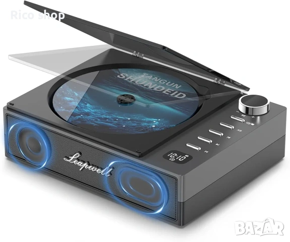 Портативен CD плейър / Преносим CD плейър с Bluetooth,FM,USB