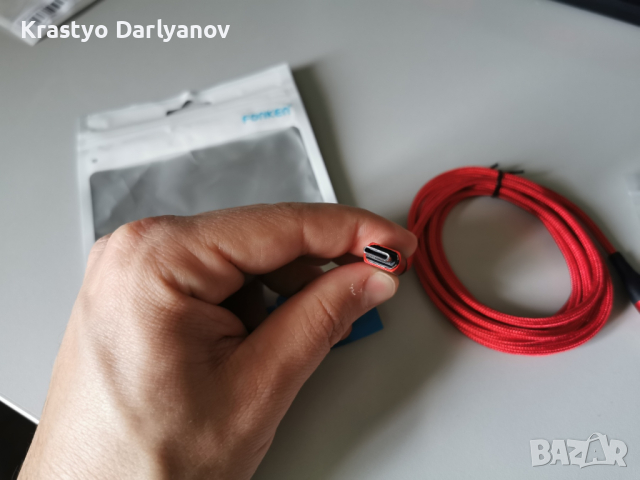 Магнитен USB Кабел за зареждане USB-A към USB-C + 7 магнитни накрайника, снимка 3 - Резервни части за телефони - 44612523