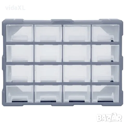 vidaXL Шкаф органайзер с 16 средни чекмеджета, 52x16x37 см, снимка 4 - Кутии за съхранение - 56146130