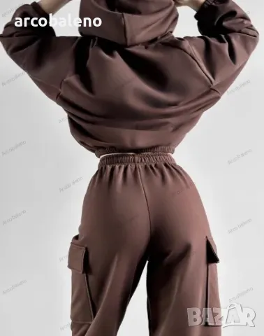 Моден дамски спортен ежедневен комплект от две части, 3цвята , снимка 15 - Комплекти - 47308708