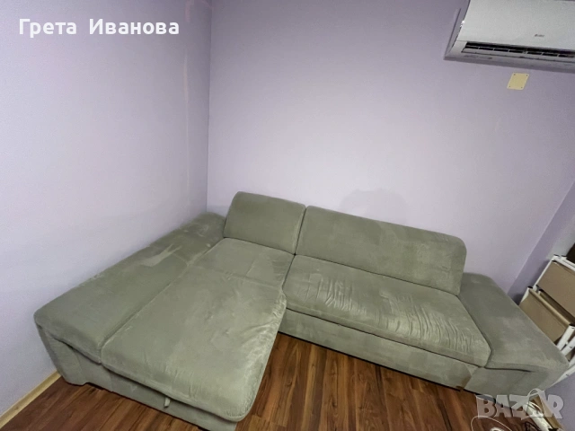 Диван триместен ъглов