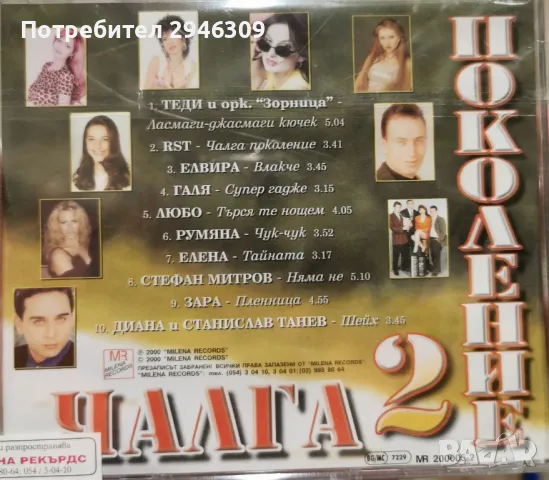 Чалга поколение 2(2000), снимка 2 - CD дискове - 48585932