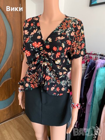 Zara черен панталон пола, снимка 4 - Панталони - 40485934