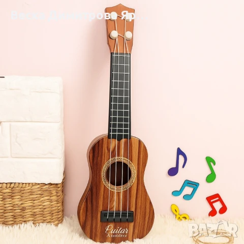 Детска механична китара – Реалистичен дизайн за музикални игри, снимка 3 - Музикални играчки - 51076845