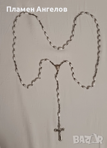 Розарий. Антична френска молитвена броеница , снимка 2 - Антикварни и старинни предмети - 52487155