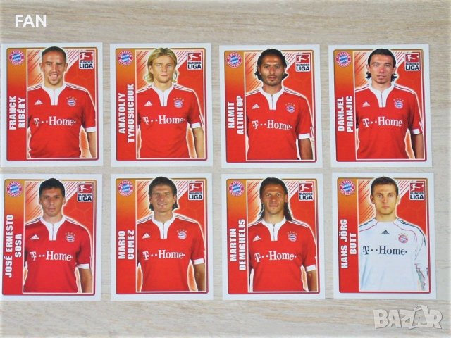 Комплект от 100 бр. футболни стикери от Бундеслигата TOPPS от сезон 2009/10, снимка 2 - Фен артикули - 25626916