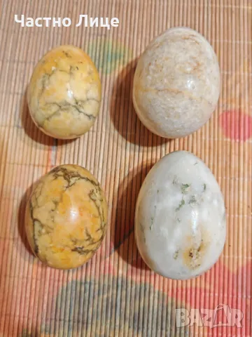 Колекция Четири Големи Мраморни Яйца Мраморно Яйце