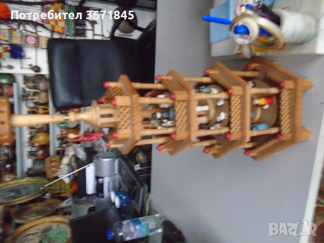 голяма дървена кула за деца и възрастни, снимка 2 - Антикварни и старинни предмети - 53246450