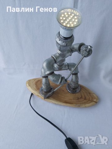 Интересна творческа настолна лампа , РЪЧНА ИЗРАБОТКА!, снимка 16 - Настолни лампи - 41430325