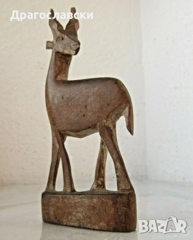 Дървени: мечка. куче, дакел, антилопа, животно дървена фигура пластика дърворезба, снимка 5 - Декорация за дома - 28880054