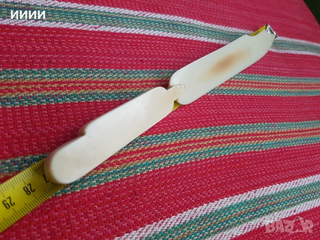 Нож слонова кост , снимка 2 - Антикварни и старинни предмети - 52573742