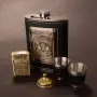 🎁 Стилен подаръчен комплект с манерка и запалка, снимка 3