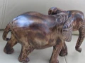 Слон -дървена фигура от махагон, Етиопия, снимка 3