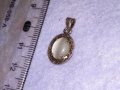 ВИНТИДЖ ВЕРСАЧЕ СРЕБЪРЕН МЕДАЛЬОН СРЕБРО 925 с ШЛИФОВАН КАМЪК КОТЕШКО ОКО 38602, снимка 13
