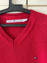 Памучен червен пуловер на Tommy Hilfiger /L размер, снимка 1 - Пуловери - 44679735