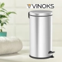 Кофа за смет с педал Vinoks 409400, 3л., инокс, снимка 3